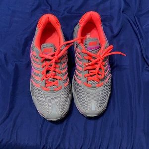 Pink and purple nikes